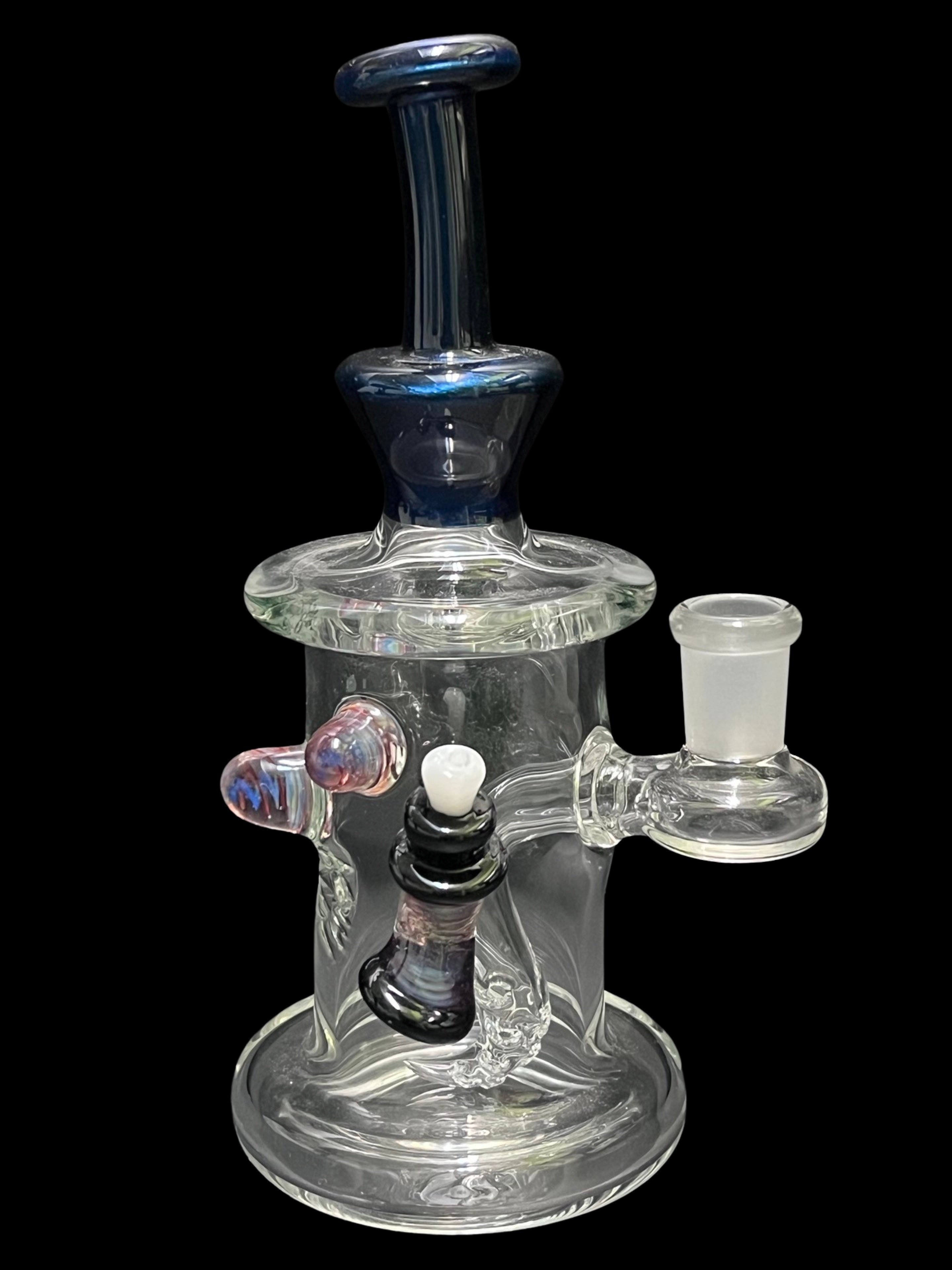 14mm Cobalt Jammer/SprayCan- BakedKreationsGlass x SkoeetGlass