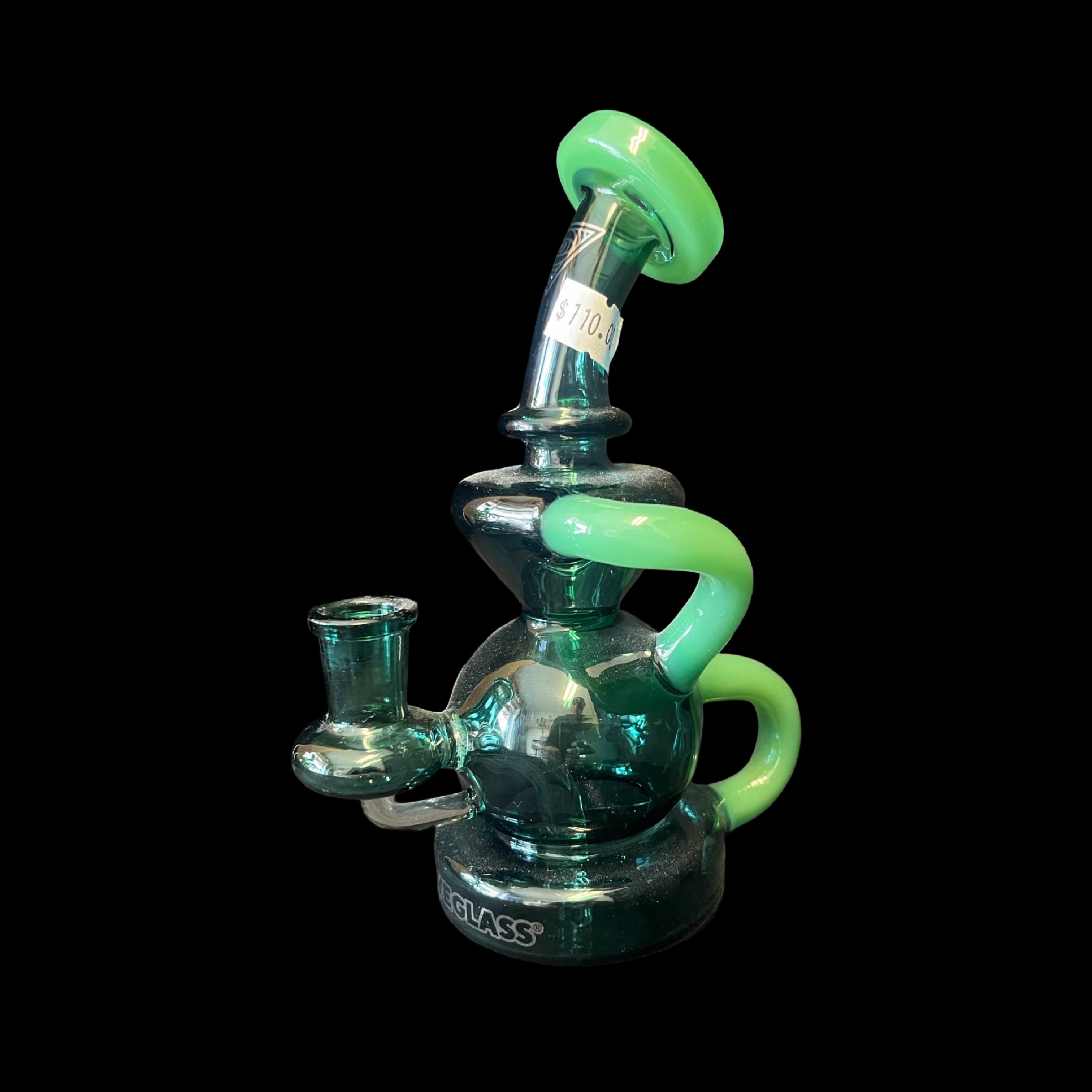 Red Eye Glass 6.5"  Alley Oop Recycler Dab rig 14mm