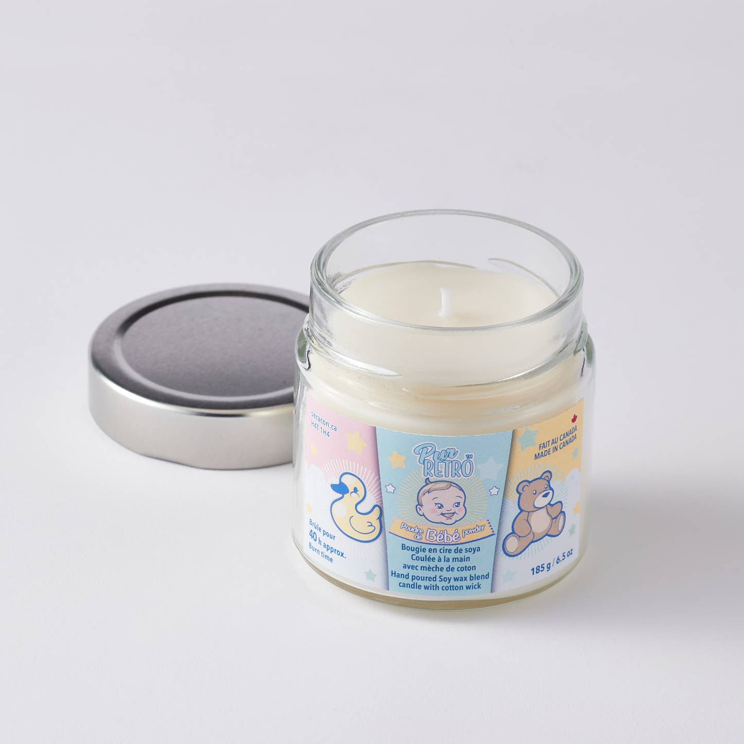 Baby Powder Mason Jar Candle - Pure Serenity in Classic Styl - Modern Hustle Marketplace