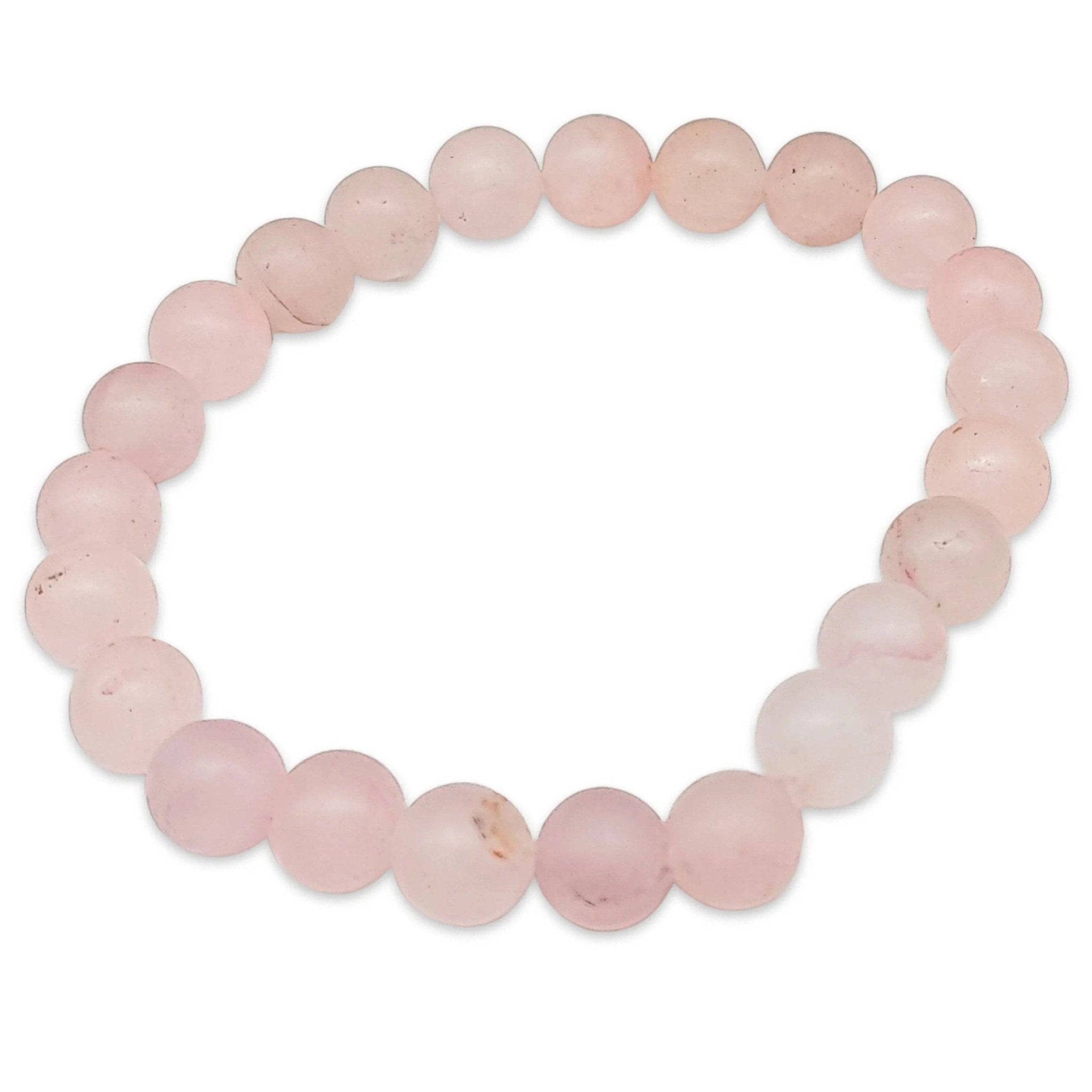 Bracelet - Rose Quartz - Frosted - 8mm - Modern Hustle Marketplace