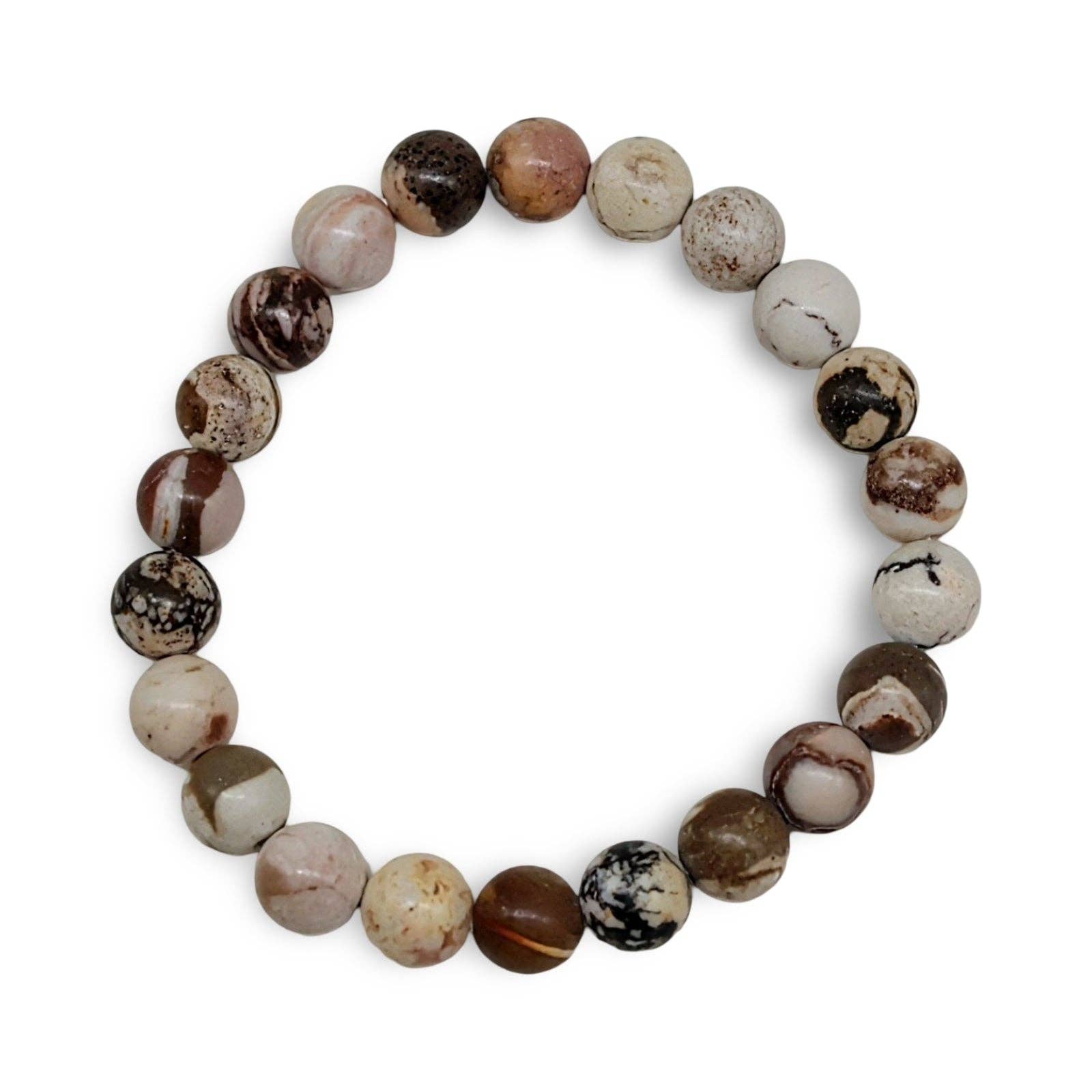 Bracelet - Zebra Jasper - 8mm - Modern Hustle Marketplace