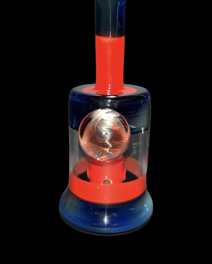 Flavourtown Glass - Cherry Red & Space Tech Disc Jammer