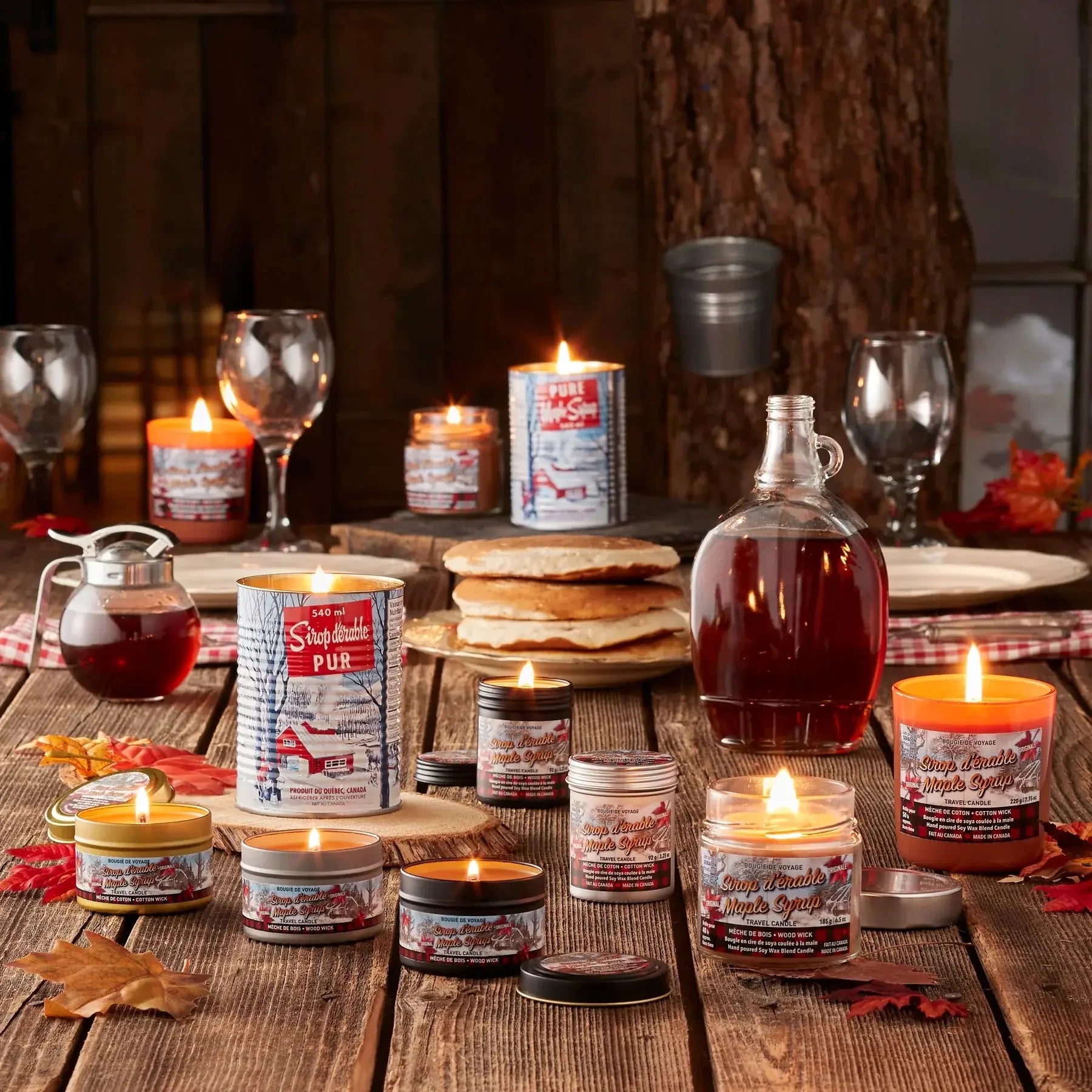 Maple Syrup Candle in Amber Glass : Wooden Wick - Modern Hustle Marketplace