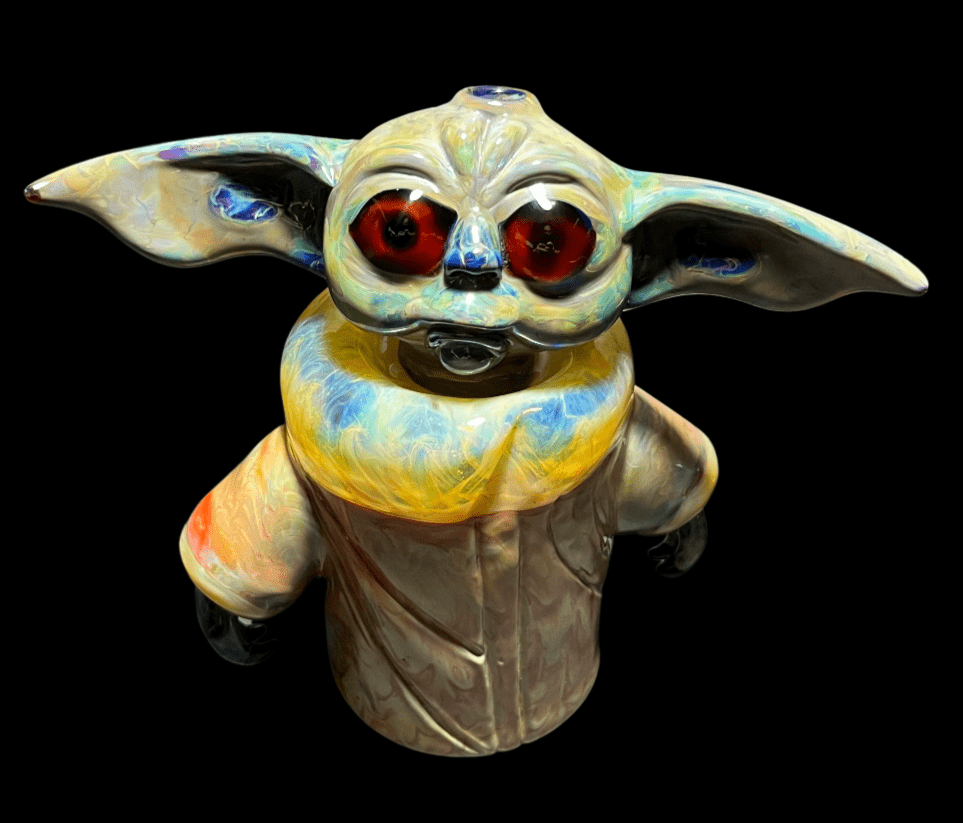 Daniels Glass Art - Grogu Sculpture Rig