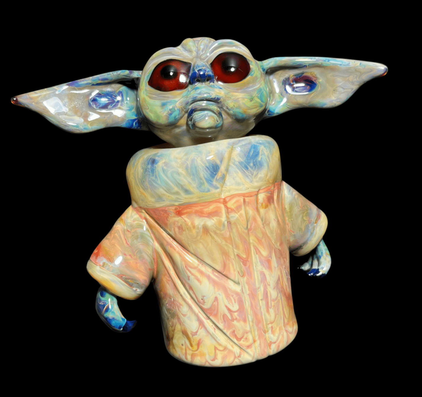 Daniels Glass Art - Grogu Sculpture Rig